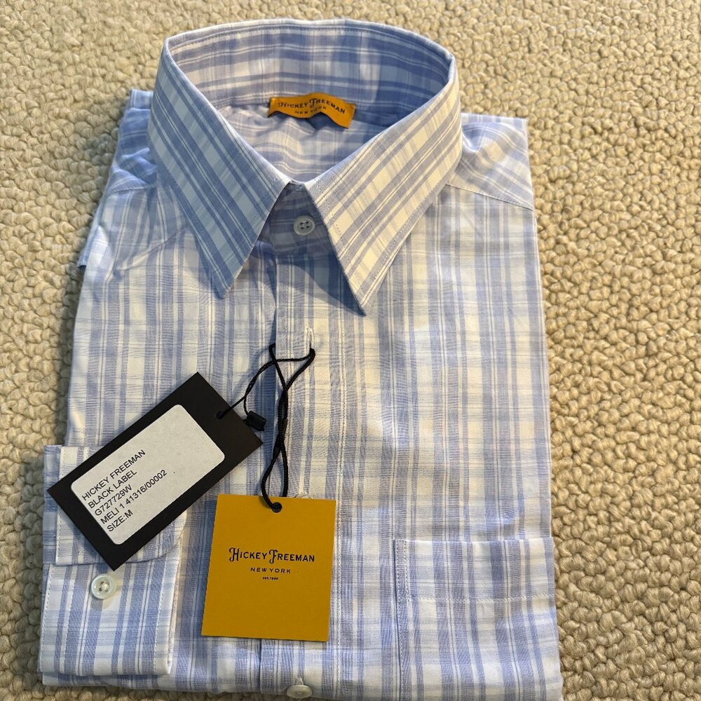 Hickey Freeman Hidden Button Down Sport Shirt / Dress Shirt